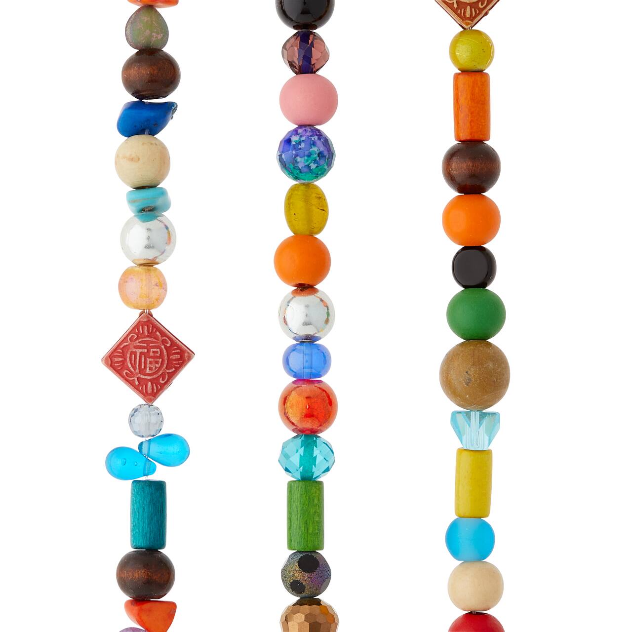 12 Pack: Multicolor Mix Small Beads by Bead Landing™